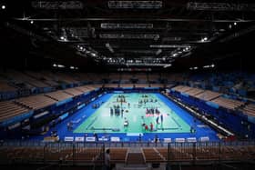 ALMOST THERE: A general view during a Boccia training session ahead of the Tokyo 2020 Paralympic Games at Ariake Gymnastics Centre. Picture: Kiyoshi Ota/Getty Images