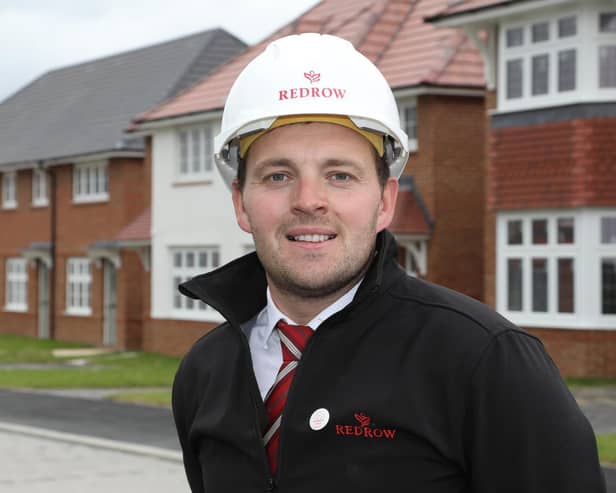 Redrow site manager Michael Burnell, from Leeds, won an award for his work at The Avenue at Thorpe Park.