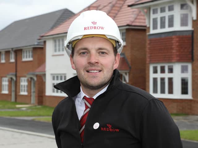 Redrow site manager Michael Burnell, from Leeds, won an award for his work at The Avenue at Thorpe Park.