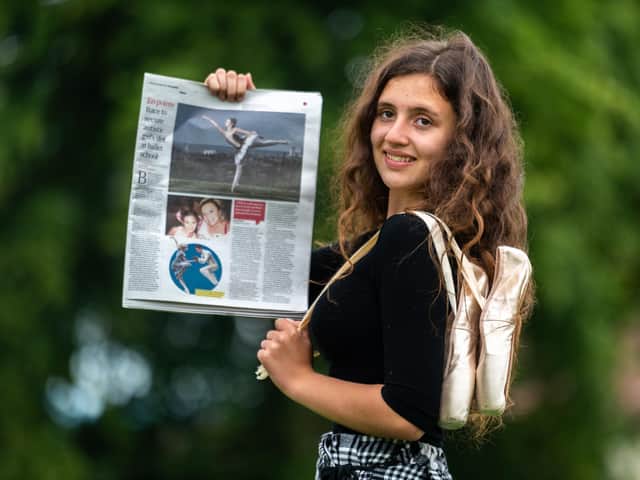 Constance Bailey, 13, from Seacroft, has secured her place at a prestigious ballet school after a successful crowdfunding campaign. Photo: James Hardisty