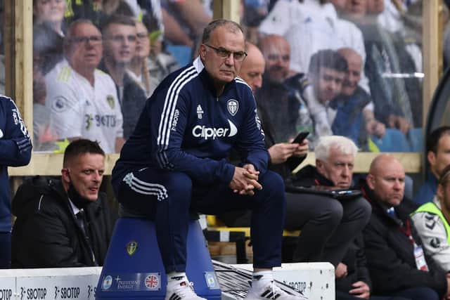 RESPECT: For Tuesday evening's Carabao Cup visitors Crewe Alexandra from Leeds United head coach Marcelo Bielsa, above. Photo by Marc Atkins/Getty Images.