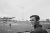 Leeds United's Alan Peacock at an England team training session in 1965. (Photo by M. Stroud/Daily Express/Hulton Archive/Getty Images)