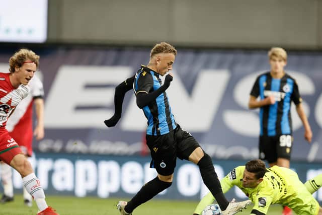 STAYING PUT? Club Brugge look set to keep hold of star winger Noa Lang, above. Photo by BRUNO FAHY/BELGA MAG/AFP via Getty Images.