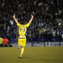 Robert Snodgrass turns and celebrates scoring against Tranmere Rovers at Prenton Park in March 2010. PIC: James Hardisty