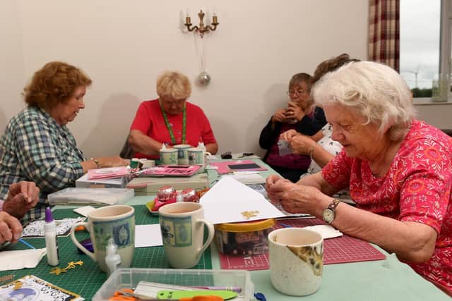 Hard at work, the members have had to meet in their own homes when regulations have allowed.