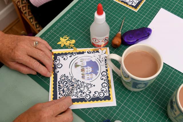Card-making is a group favourite and new equipment thanks to a grant means the group can add to the work it does.