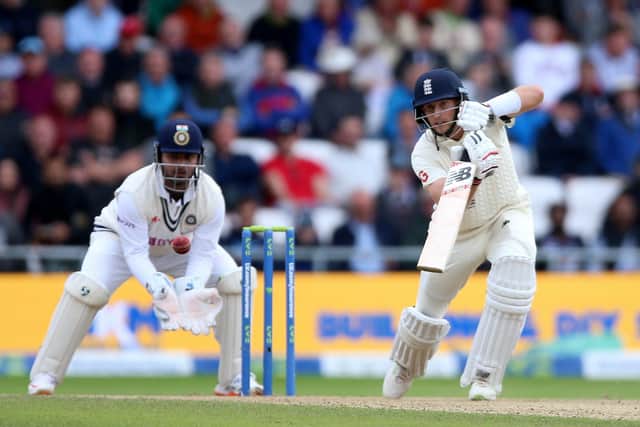 England's Joe Root in action at Headingley. Picture: Nigel French/PA