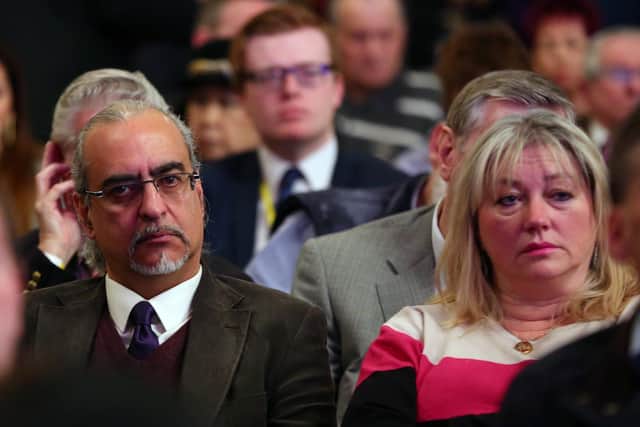 File photo dated 27/2/15 of former Channel 4 Gogglebox stars Andrew and Carolyne Michael attend the Ukip spring conference at the Winter Gardens Theatre in Margate, Kent (photo: PA).