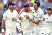 England's Jonny Bairstow (centre) celebrates catching the ball of India's KL Rahul with Craig Overton. Pictures: PA.