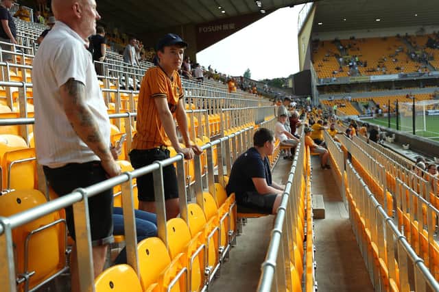 Wolves were the first Premier League club to introduce rail seating in 2019.
