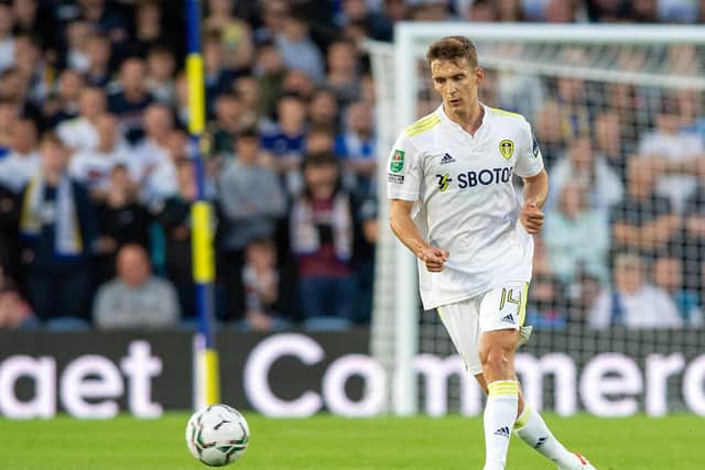 STARTING: Leeds United's Spanish international centre-back Diego Llorente. Picture by Bruce Rollinson.