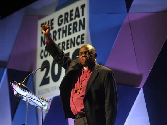 The former Archbishop of York John Sentamu, who was a speaker at the conference in 2019