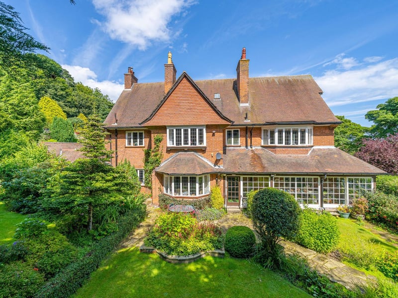 The attractive property and its gardens