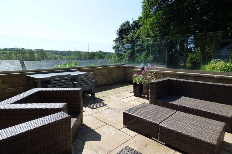 Redwood Heights, Lancaster. Relax outside at this stunning property. Picture by Lancastrian Estates.