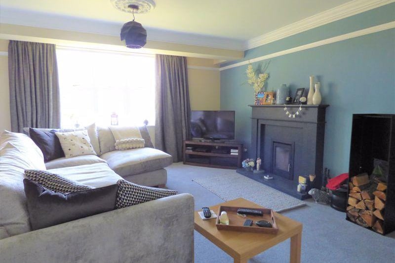 Redwood Heights, Lancaster. There is a wood burning stove in the lounge at the property. Picture by Lancastrian Estates.