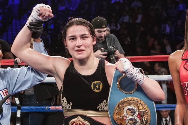 UNDISPUTED: Ireland's Katie Taylor, who is a Leeds United fan through her Leeds-born father. Picture: Getty Images.