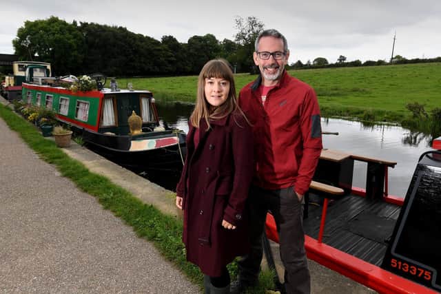 Claire-Marie Seddon and Steve Scott-Bottoms will be two actors in a play called  'This Island's Mine' and uses audience participation to consider the heritage of the Leeds Liverpool canal.