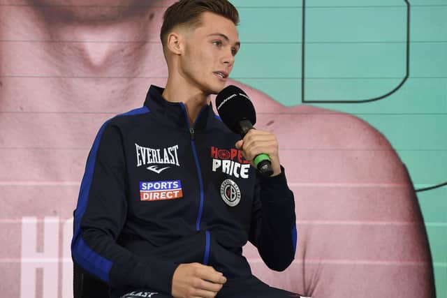 Leeds boxer Hopey Price will take on Zahid Hussain at Emerald Headingley on Saturday. Picture: Leigh Dawney/Getty Images.