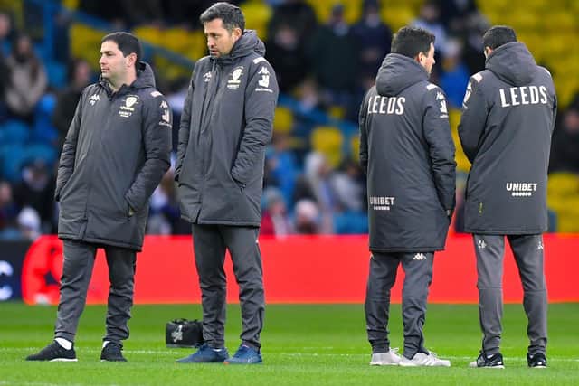 NOURISHING EXPERIENCE - Diego Flores, second from left, worked for Marcelo Bielsa at Marseille, Lille and Leeds United. Pic: PA