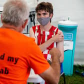 Singer-songwriter Declan McKenna, 22, took advantage of the on-site Covid vaccination facilities after performing at Leeds Festival (Photo: Mark Bickerdike photography)