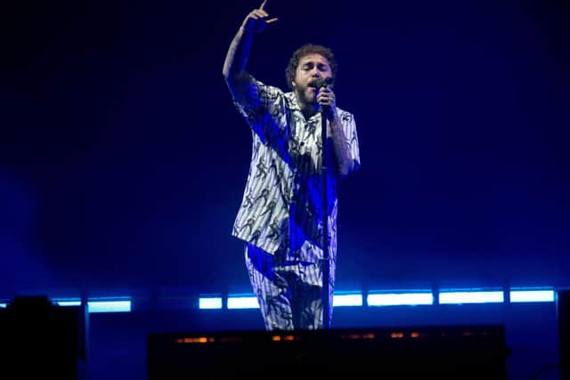 The victim was in the crowd at the Post Malone set when the unknown substance was thrown on his legs. Photo: Mark Bickerdike