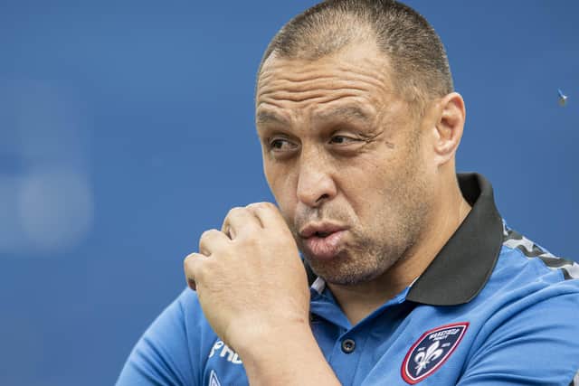 Interim Wakefield Trinity coach Willie Poching. Picture: Tony Johnson/JPIMedia.
