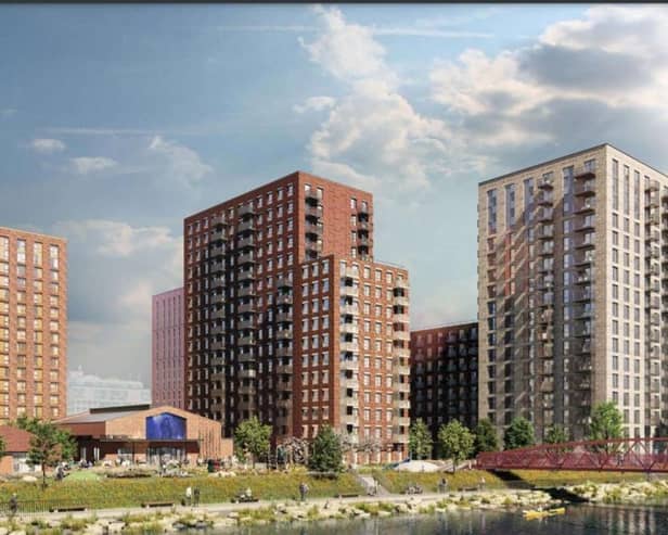 CGI of the Latimer Developments plans to build new general and student residential buildings on the former City Reach 1 and 2 site off Kirkstall Road.