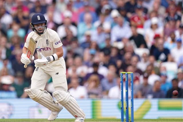 HOME COMFORTS: Ollie Pope steer England into a 99-run lead against India in the Fourth Test at the Kia Oval Picture: Adam Davy/PA
