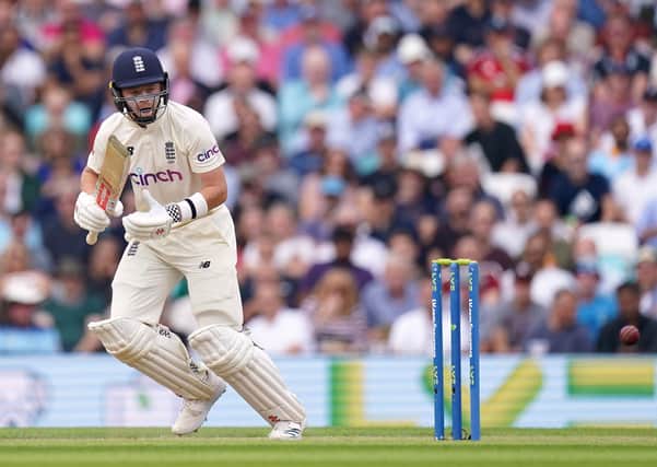 HOME COMFORTS: Ollie Pope steer England into a 99-run lead against India in the Fourth Test at the Kia Oval Picture: Adam Davy/PA
