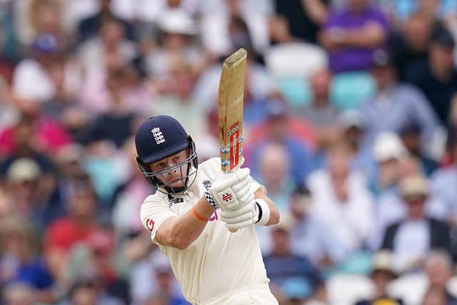England's Ollie Pope batting during day two of the cinch Fourth Test at the Kia Oval Picture: Adam Davy/PA
