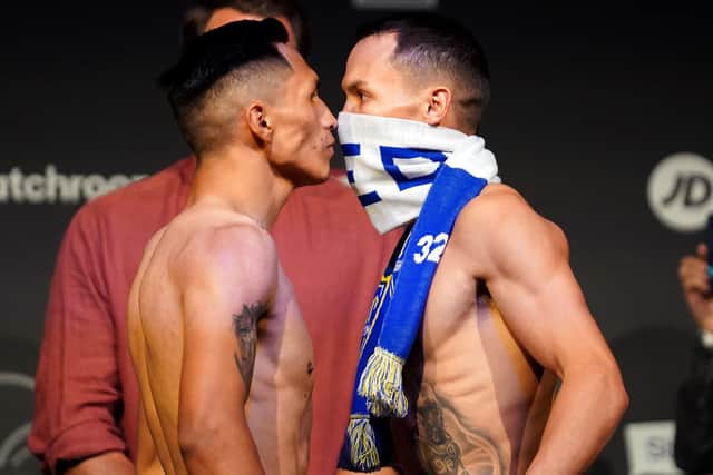 Josh Warrington is focused only on Mauricio Lara (Picture: PA)