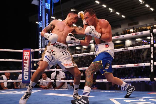 Josh Warrington's fight with Mauricio Lara ended in a technical draw. Picture By Mark Robinson Matchroom Boxing