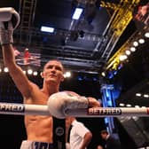 Josh Warrington salutes the Headingley crowd after his Mauricio Lara rematch is halted. Picture By Mark Robinson Matchroom Boxing