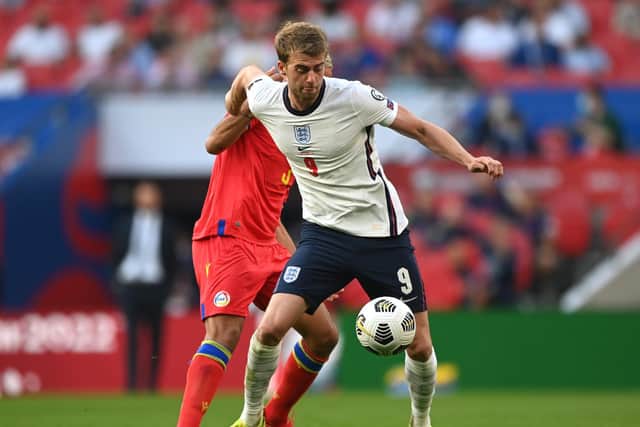 Patrick Bamford chases the ball on his debut. Pic: Getty