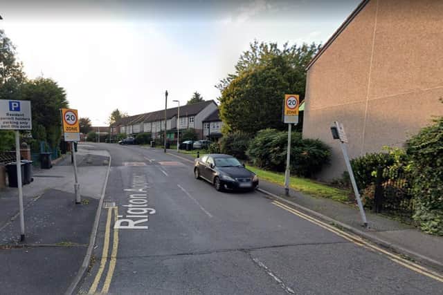 Luke Tuohey drove a NIssan Qashqai at 60mph in a 20mph zone on Rigton Approach during a police chase in Leeds.

Image: Google