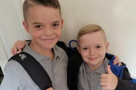 Louise Wagstaff said: "Riley and Oliver excited to be going back to school."