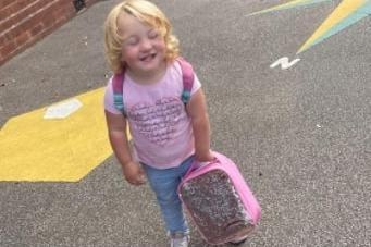 Shelbie Jayne Mountain shared Isla's first day at school.