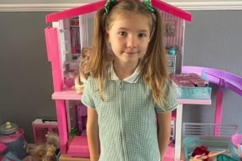 Sarah Brooks shared her photo of Emily ready for year 1.