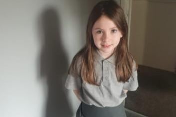 Shantel Wilson shared her photo of Freya ready for year 4 on her first day back.