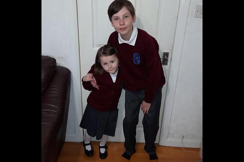 As Emma Hall's daughter starts her first year, her son is starting his last year at primary school.