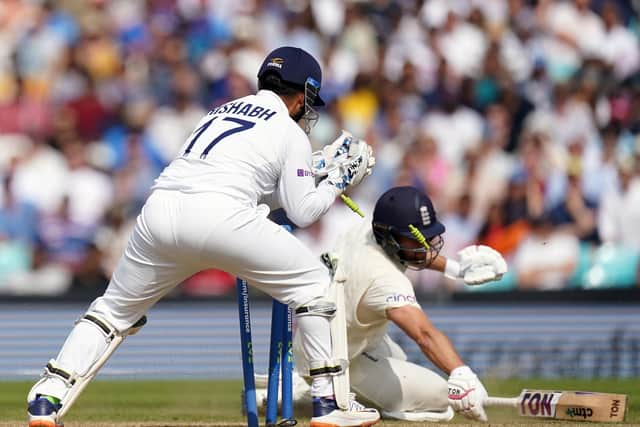 England's David Malan is run out during day five at the Kia Oval  Picture: Adam Davy/PA
