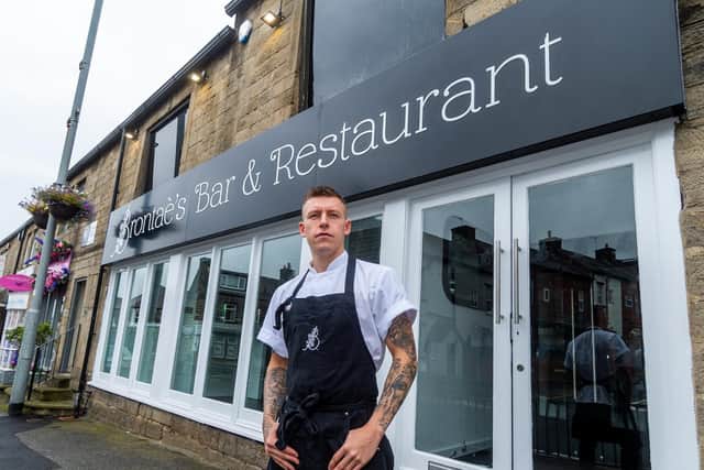 Dale Spink, 25, is the owner of Brontaè's Bar and Restaurant in Horsforth