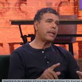 Chris Kamara on Channel 4's Steph's Packed Lunch.