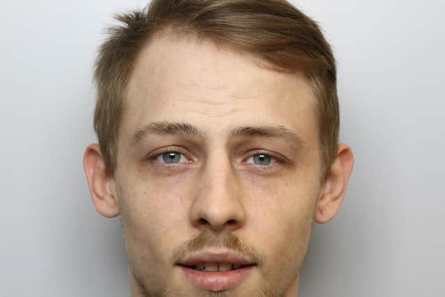 Billy Barker-Holden was jailed for two years at Leeds Crown Court for violence and controlling behaviour towards his pregnant girlfriend.