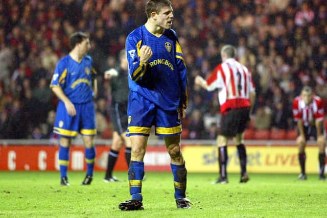James Milner celebrates scoring against Sunderland at the Stadium of Light in November 2002. PIC: Varley Picture Agency