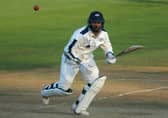 Yorkshire's Azeem Rafiq bats.