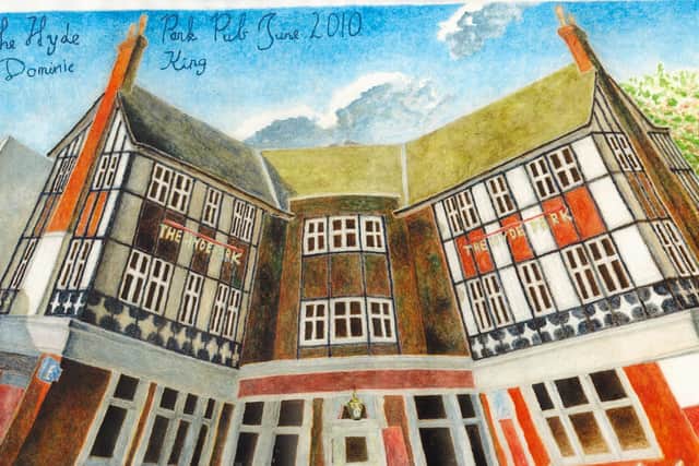 Dominic King's painting of the Hyde Park pub