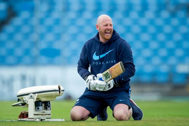 CONFIDENT: Yorkshire coach Andrew Gale conducts catching practice during a Headingley practice session earlier this year. Picture by Allan McKenzie/SWpix.com.