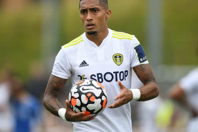 STARTING: Leeds United winger Raphinha. Photo by Tony Marshall/Getty Images.