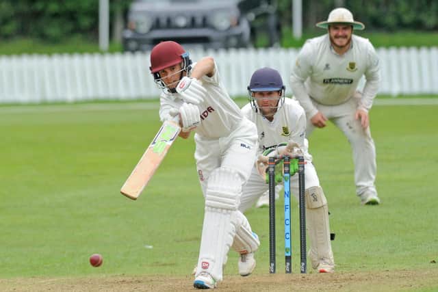 TOP KNOCK: Brad Schmulian was in form once again for Woodlands who have made it through to the final of the Yorkshire Premier Leagues Champions’ play-off final at Headingley to face Castleford. Picture: Steve Riding.